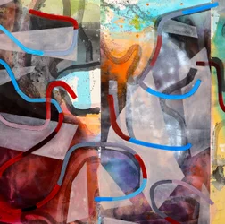 Levendige abstracte lijnen