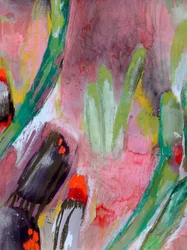 Levendige abstracte penseelstreken