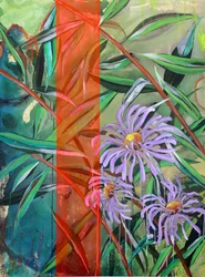 Levendige paarse bloemen