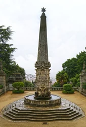 Santuário de Nossa Senhora dos Remédios obelisk, Lamego, Portugal. 1738