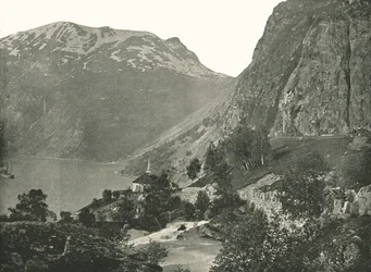Merok, aan de Geirangerfjord, Noorwegen