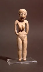 Beeldje van een naakte vrouw, uit de Badarische of vroege neolithische periode, ca. 4000 v.Chr.