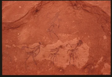 Menselijke figuren (rots schildering)