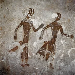 Menselijke figuren. Grotschilderingen, 8000-7000 v.Chr.