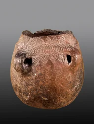 Prehistorie: keramische vaas, neolithicum. Afkomstig uit Cacín