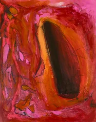 Vurigrood abstract portaal