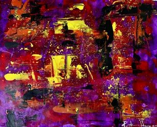 Levendige abstracte fusie