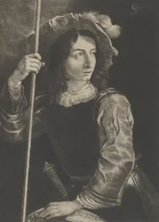 De grote lansquenet of standaarddrager