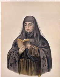 Portret van tsarina Eudoxia Feodorovna Lopukhina