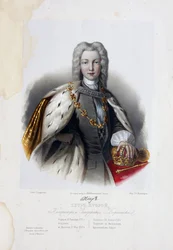 Portret van Tsaar Peter II van Rusland 1715-1730