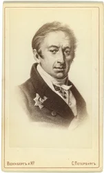 Portret van de auteur en historicus Nikolay M. Karamzin 1766-1826