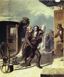 Pushkin na het duel, 1855