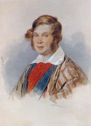 Portret van de Dichter Prins Pyotr A. Vyazemsky 1792-1878, 1830s