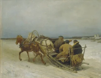 Troika in de Winter, 1880s