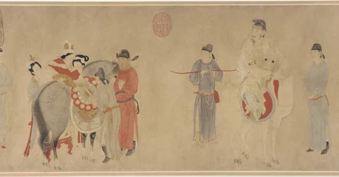 Consort Yang op een Paard, Late Yuan of Vroege Ming Dynastie