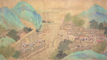 Tour van Keizer Kang Shi door Kiang-Han in 1699, naar Chaio Ping Chen