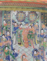 Grote Famille verte-schotel, Kangxi-periode (1662-1722)