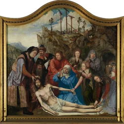 Rouw om Christus, altaarstuk van het gilde van de timmerlieden, middenpaneel