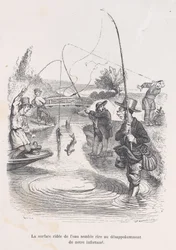 Het kabbelende water lijkt onze tegenspoed te bespotten, uit de Kleine ellende van de mensheid, 1843