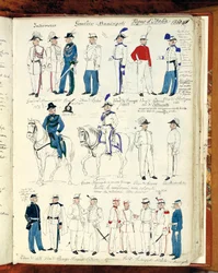 Gemeentewachten, militaire uniformen van het Koninkrijk Italië