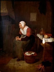 Portret van oude vrouw