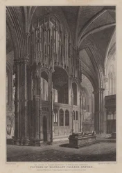 Het heiligdom van bisschop Waynflete, oprichter van Magdalen College, Oxford, in Winchester Cathedral
