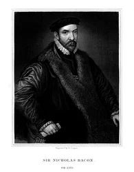 Sir Nicholas Bacon, Engelse politicus, 1826