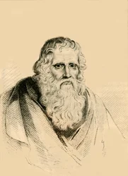Thomas Parr, die stierf op de leeftijd van 152 jaar, 1821