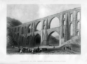 Aquaduct van de Griekse Keizers, nabij Pyrgo, Turkije, 1886