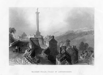 Walkers Pilaar, Londonderry, Noord-Ierland, 1860