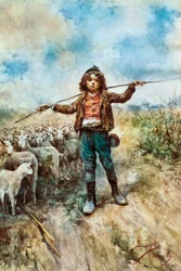 Portret van een herder.