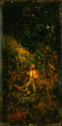 Figuur in een landschap