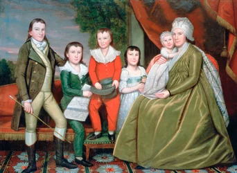 Mevrouw Noah Smith en haar kinderen, 1798