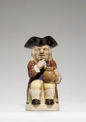 Staffordshire creamware Toby-kruik, ca. 1785
