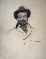 Portret van de Spaanse schilder en fotograaf Jose Maria Sert