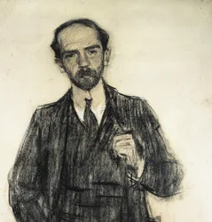 Portret van Pio Baroja. ca. 1904 - 1905 (tekening)