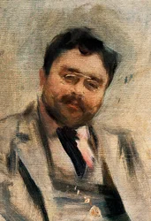 Portret van Isaac Albeniz op 34-jarige leeftijd (detail)
