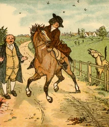 John Gilpins paard schrikt van een ezel, 1878, c1918