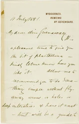 Brief aan Kate Greenaway