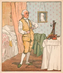 De goede man van Islington aankleden, ca. 1879