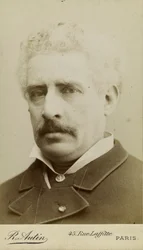 Portret van de componist Olivier Métra 1830-1889, ca. 1870