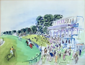 Goodwood, de tribune voor de renbaan