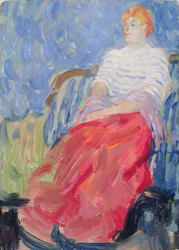 Portret van de zus van de kunstenaar, Suzanne Dufy