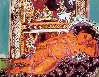 "Liggend naakt" Schilderij van Raoul Dufy (1877-1953)