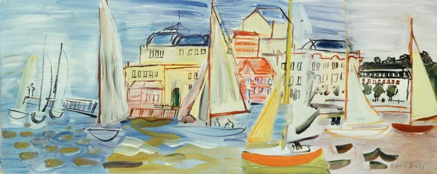 Regatta bij Deauville, ca.1930 (olieverf op doek)