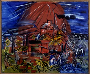 De Rode en Blauwe Depiquage, 20e eeuw (olieverf op doek)