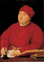 Portret van kardinaal Tommaso Inghirami