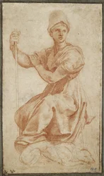 Allegorische vrouwelijke figuur; Allegorie van Fides