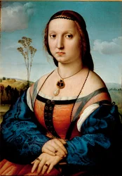 Portret van Maddalena Doni. Schilderij door Raphael