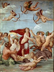 De Triomf van Galatea Fresco door Raphael (Raffaello Sanzio 1483-1520). 1511